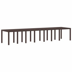 Table de Jardin Marron 400 x 100 x 73 cm polyrotin 563147563147