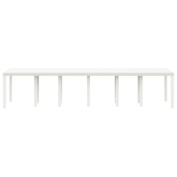 Table de Jardin Blanc 350 x 100 x 74 cm polyrotin 563156563156