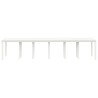 Table de Jardin Blanc 350 x 100 x 74 cm polyrotin 563156563156