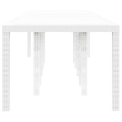Table de Jardin Blanc 350 x 100 x 74 cm polyrotin 563156563156