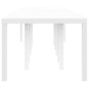Table de Jardin Blanc 350 x 100 x 74 cm polyrotin 563156563156