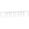 Table de Jardin Blanc 350 x 100 x 74 cm polyrotin 563156563156
