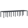 Table de Jardin Anthracite 350 x 100 x 74 cm polyrotin 563157563157