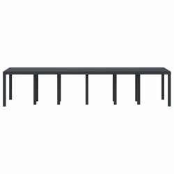 Table de Jardin Anthracite 350 x 100 x 74 cm polyrotin 563157563157