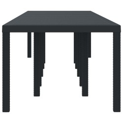 Table de Jardin Anthracite 350 x 100 x 74 cm polyrotin 563157563157