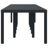 Table de Jardin Anthracite 350 x 100 x 74 cm polyrotin 563157563157