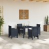 Ensemble de salle à manger pour jardin 5 pcs Anthracite 563161563161