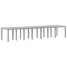 Table de Jardin Gris clair 400 x 100 x 73 cm polyrotin 563162563162