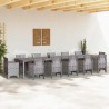 Table de Jardin Gris clair 400 x 100 x 73 cm polyrotin 563162563162