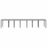 Table de Jardin Gris clair 400 x 100 x 73 cm polyrotin 563162563162