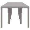 Table de Jardin Gris clair 400 x 100 x 73 cm polyrotin 563162563162