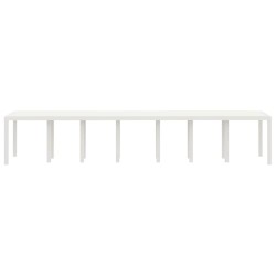 Table de Jardin Blanc 400 x 100 x 73 cm polyrotin 563168563168