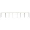 Table de Jardin Blanc 400 x 100 x 73 cm polyrotin 563168563168