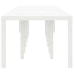 Table de Jardin Blanc 400 x 100 x 73 cm polyrotin 563168563168