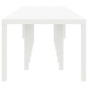 Table de Jardin Blanc 400 x 100 x 73 cm polyrotin 563168563168
