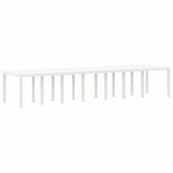Table de Jardin Blanc 400 x 100 x 73 cm polyrotin 563168563168