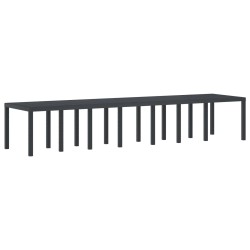 Table de Jardin Anthracite 400 x 100 x 73 cm polyrotin 563169563169