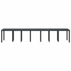 Table de Jardin Anthracite 400 x 100 x 73 cm polyrotin 563169563169