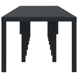 Table de Jardin Anthracite 400 x 100 x 73 cm polyrotin 563169563169