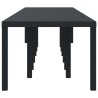Table de Jardin Anthracite 400 x 100 x 73 cm polyrotin 563169563169