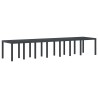 Table de Jardin Anthracite 400 x 100 x 73 cm polyrotin 563169563169