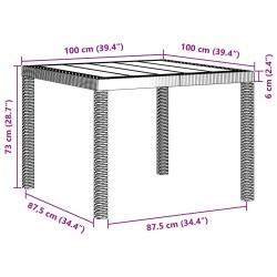 Ensemble de salle à manger pour jardin 5 pcs Anthracite 563200563200
