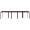 Table de Jardin Marron 300 x 100 x 73 cm polyrotin 563201563201