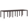 Table de Jardin Marron 300 x 100 x 73 cm polyrotin 563201563201