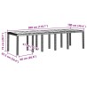 Table de Jardin Marron 300 x 100 x 73 cm polyrotin 563201563201