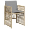 Ensemble de salle à manger pour jardin 5 pcs Beige 563229563229