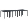 Table de Jardin Anthracite 300 x 100 x 73 cm polyrotin 563230563230