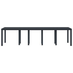 Table de Jardin Anthracite 300 x 100 x 73 cm polyrotin 563230563230