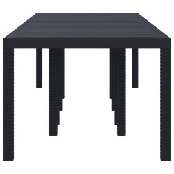 Table de Jardin Anthracite 300 x 100 x 73 cm polyrotin 563230563230