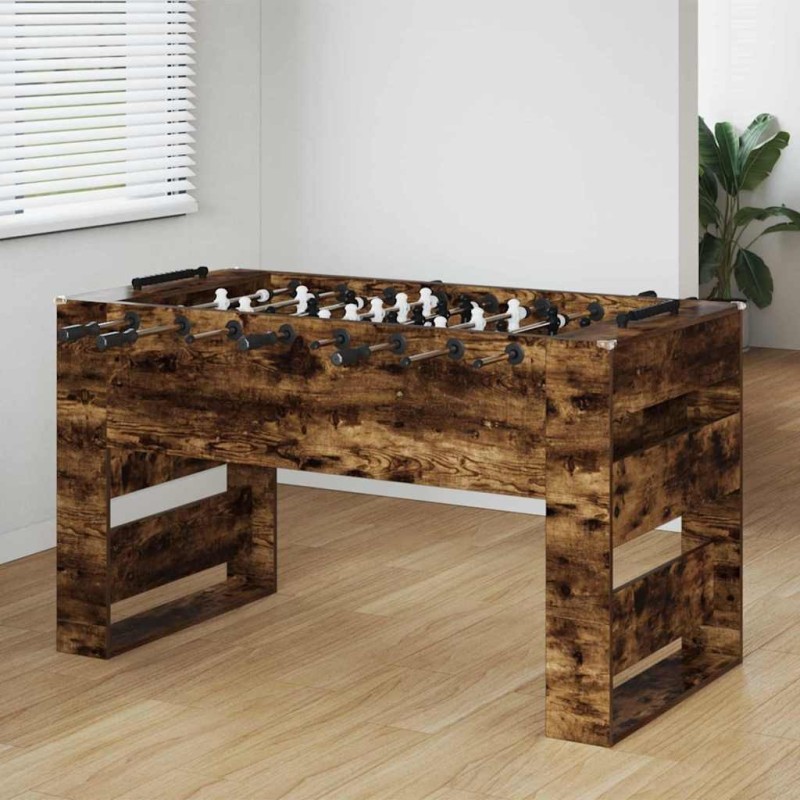 Table de Foosball Chêne Fumé 146,5 x 74 x 85 cm 563232563232
