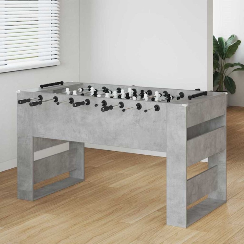 Table de Foosball Gris Béton 146,5 x 74 x 85 cm 563233563233