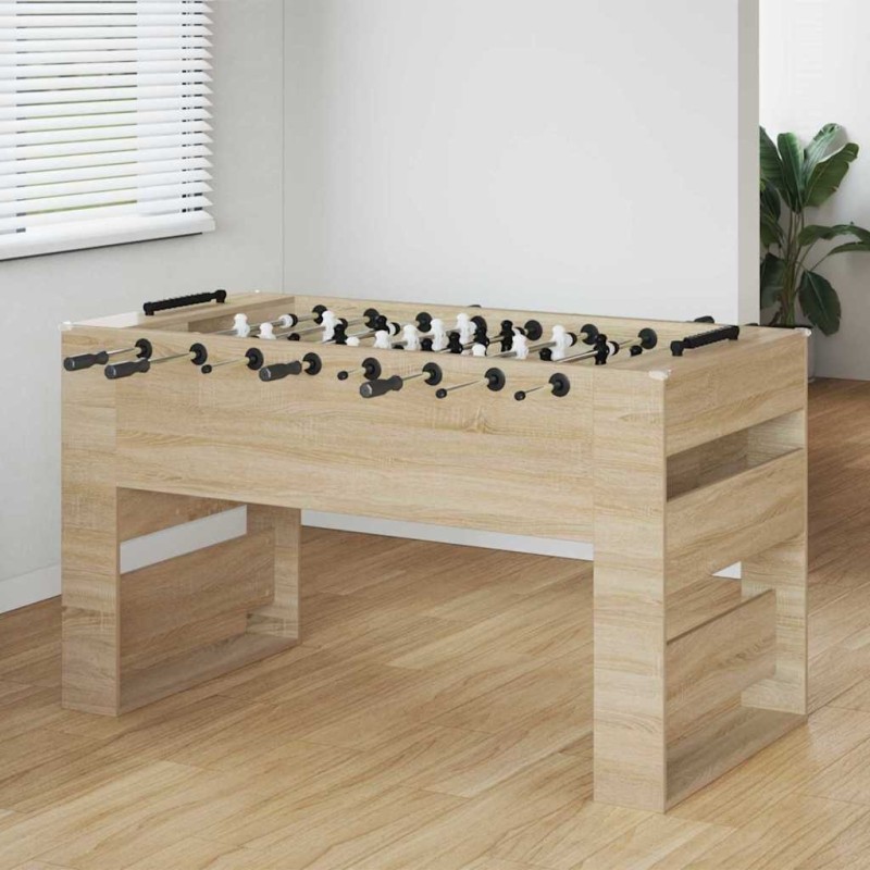 Table de Foosball Chêne Sonoma 146,5 x 74 x 85 cm 563234563234