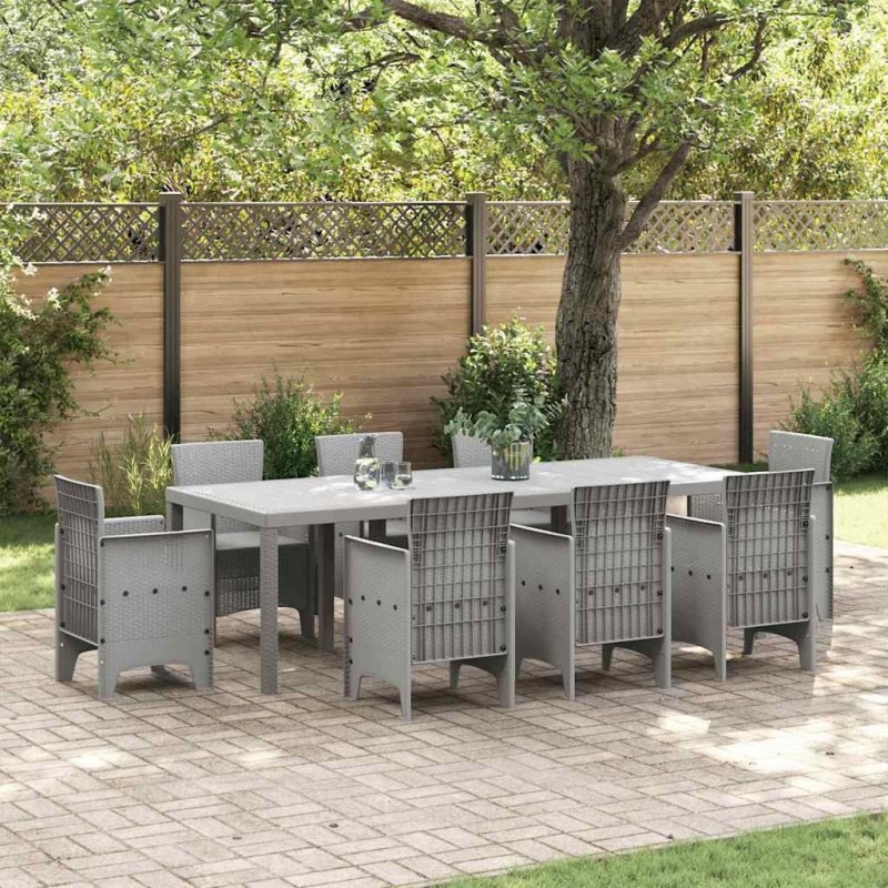 Table de Jardin Gris clair 250 x 100 x 73 cm polyrotin 563238563238