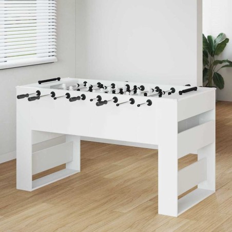 Table de Foosball Blanc 146,5 x 74 x 85 cm Bois d'ingénierie 563240563240