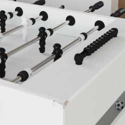 Table de Foosball Blanc 146,5 x 74 x 85 cm Bois d'ingénierie 563240563240