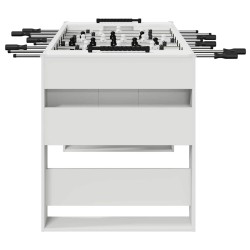 Table de Foosball Blanc 146,5 x 74 x 85 cm Bois d'ingénierie 563240563240