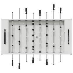 Table de Foosball Blanc 146,5 x 74 x 85 cm Bois d'ingénierie 563240563240