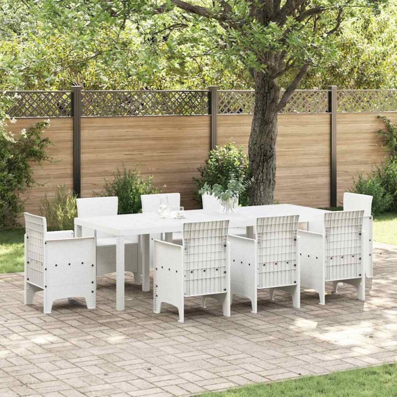 Table de Jardin Blanc 250 x 100 x 73 cm polyrotin 563243563243