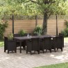 Table de Jardin Marron 250 x 100 x 73 cm polyrotin 563244563244
