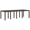 Table de Jardin Marron 250 x 100 x 73 cm polyrotin 563244563244