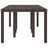 Table de Jardin Marron 250 x 100 x 73 cm polyrotin 563244563244