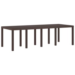 Table de Jardin Marron 250 x 100 x 73 cm polyrotin 563244563244