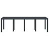 Table de Jardin Anthracite 250 x 100 x 73 cm polyrotin 563245563245