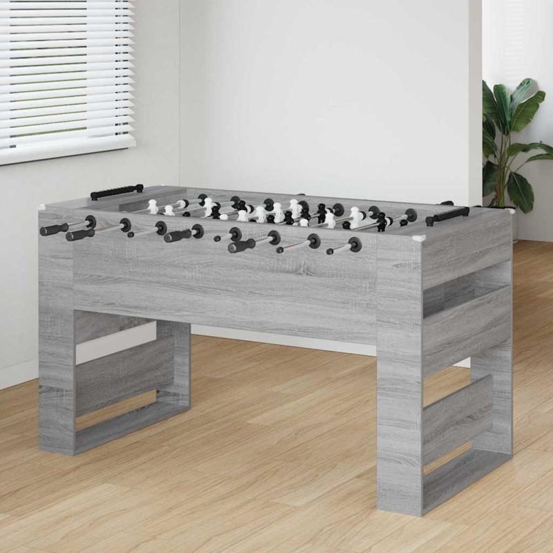 Table de Foosball Gris Sonoma 146,5 x 74 x 85 cm 563253563253