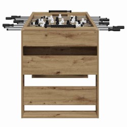 Table de Foosball Chêne Artisanal 146,5 x 74 x 85 cm 563255563255