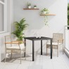 Ensemble de salle à manger pour jardin 3 pcs Beige et Noir 563263563263